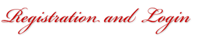 Registration and Login