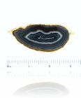 Brown Sliced Agate - 2 bails