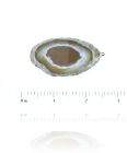 Brown Sliced Agate - Black Line Finish