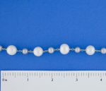 White/Gray Pearls 10mm/6.5mm Gold Vermeil