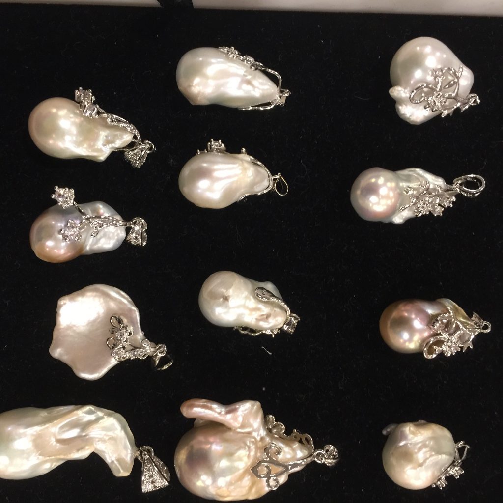 Pearls with sterling silver